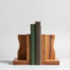 Rustic Wooden Bookends