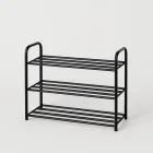 Stylish Black Metal Shoe Rack