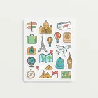 Travel Theme Scrapbook Stickers