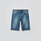 Slim Fit Denim Shorts