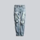 Distressed Cargo Jeans