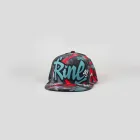 Graffiti Print Snapback Cap