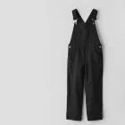 Sleek Black Overalls