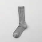 Partially Ribbed Crew Socks - Everyday Comfort