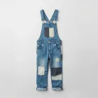 Patchwork Denim Overalls
