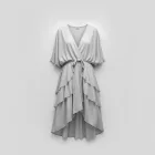 Draped Layered Dress