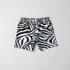 Zebra Striped Swim Trunks