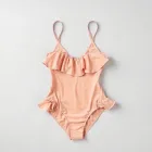 Classic Swimsuit with Ruffles