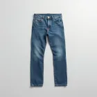 Tapered Fit Denim Jeans