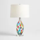 Contemporary Art Glass Table Lamp
