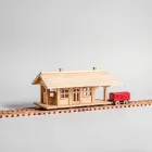 Wooden Train Station