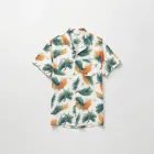 Tropical Print Button-Up
