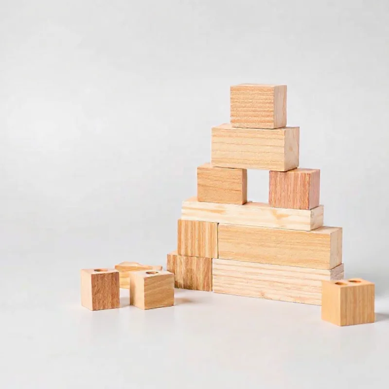 Wooden Building Blocks Set