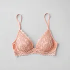 Plunge Neck Lace Bra