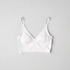 Cotton V-Neck Bralette