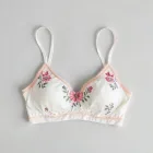 Floral Embroidery Sleep Bra