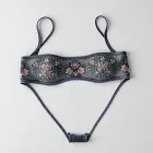 Embroidered Mesh Bikini