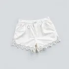Cotton Lace Trim Shorts