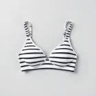Reversible Striped Bra