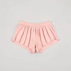 Pleated Lingerie Shorts