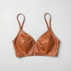 Faux Leather Bralette
