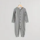 Ribbed Cotton Long John Set