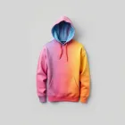 Vibrant Color Shift Hooded Sweater