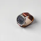 Vintage Leather Cuff Watch