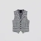 Houndstooth Suit Vest