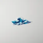Wave Crest Surf Stickers