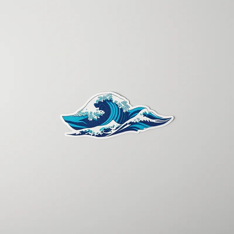 Wave Crest Surf Stickers