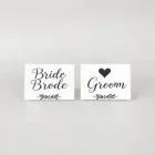 Bride & Groom Seat Signs