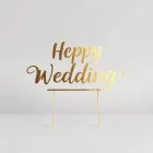 Gold Foil Wedding Signs