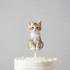 Custom Kitten Wedding Cake Topper