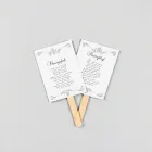 Wedding Program Fans