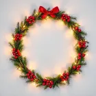 Holiday Wreath with Lights