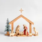 Wooden Christmas Nativity Set