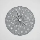 Christmas Tree Skirt with Snowflakes