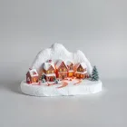 Charming Snowy Village Display