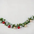 Festive Garland with Ornaments