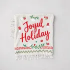 Joyful Holiday throw blanket